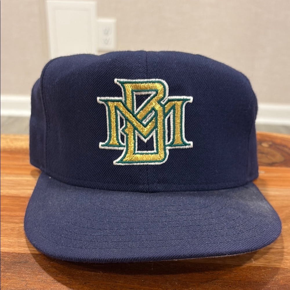 Navy Blue Cap with Embroidered Logo